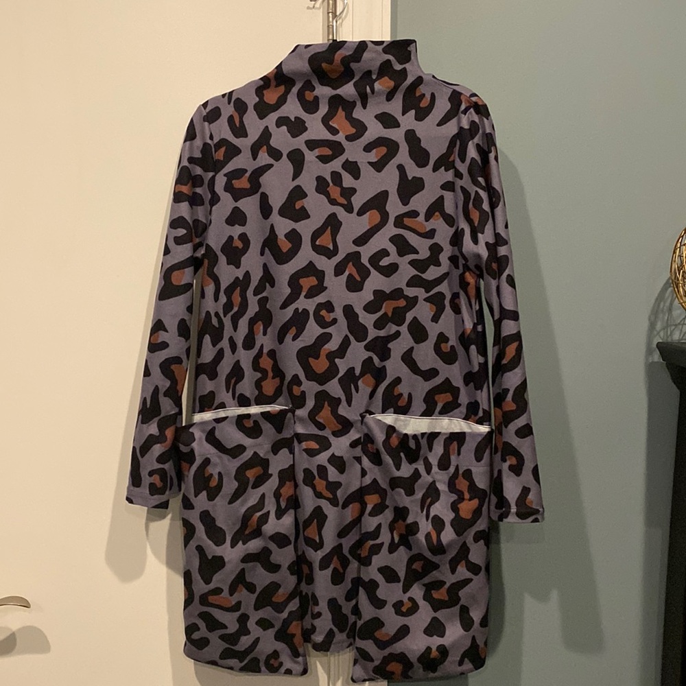 Purple animal print dress
